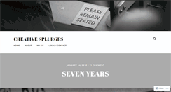 Desktop Screenshot of creativesplurges.com