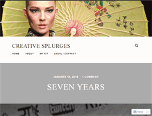 Tablet Screenshot of creativesplurges.com